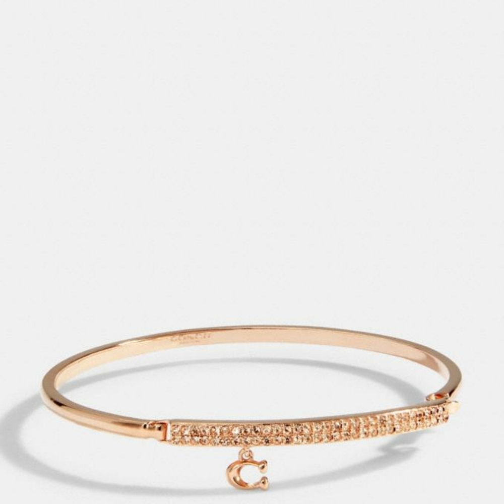 Coach Signature Pave Bar Bangle - Picture 8 of 9